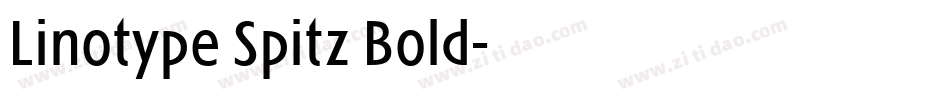 Linotype Spitz Bold字体转换